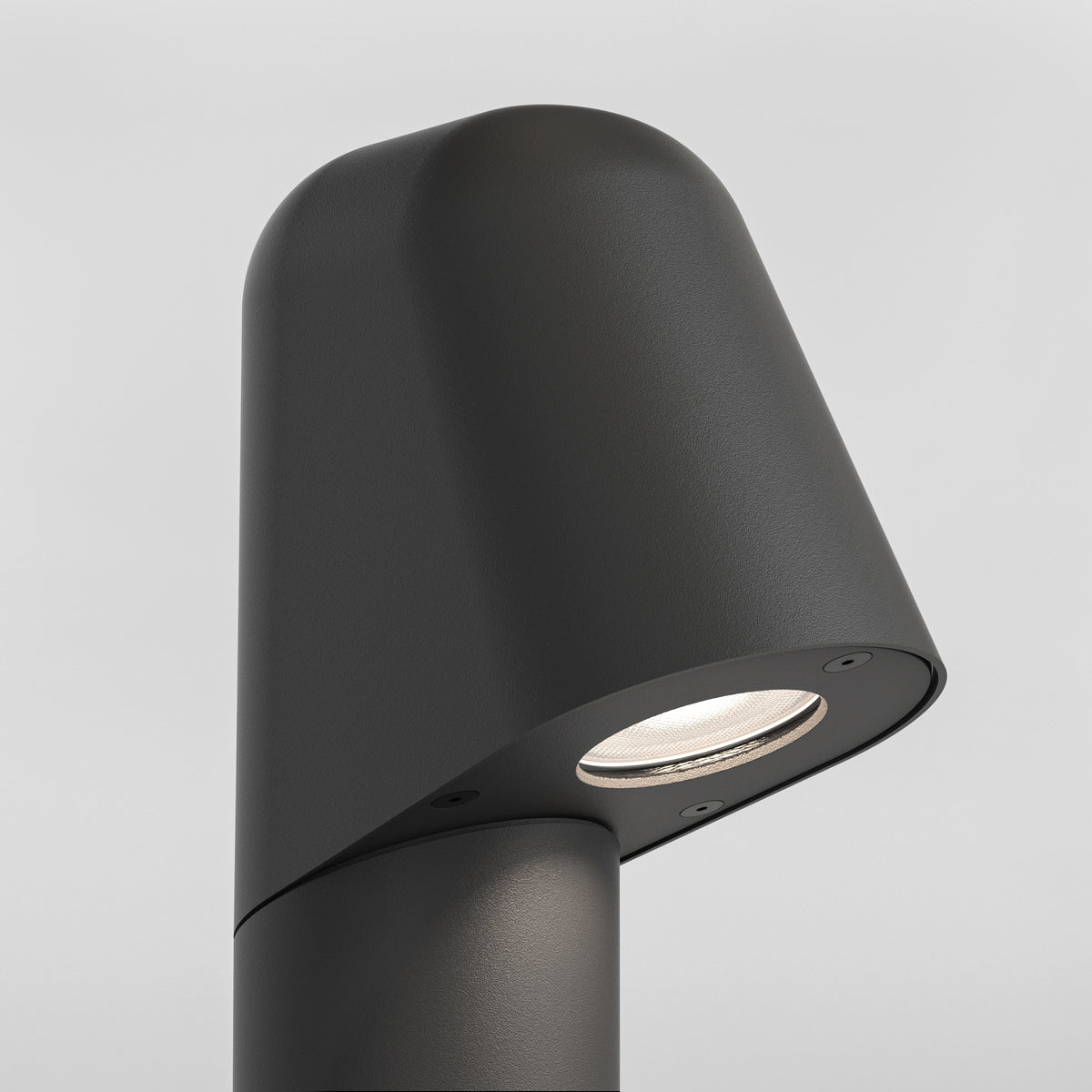 Mast 400 Exterior Bollard in Textured Black