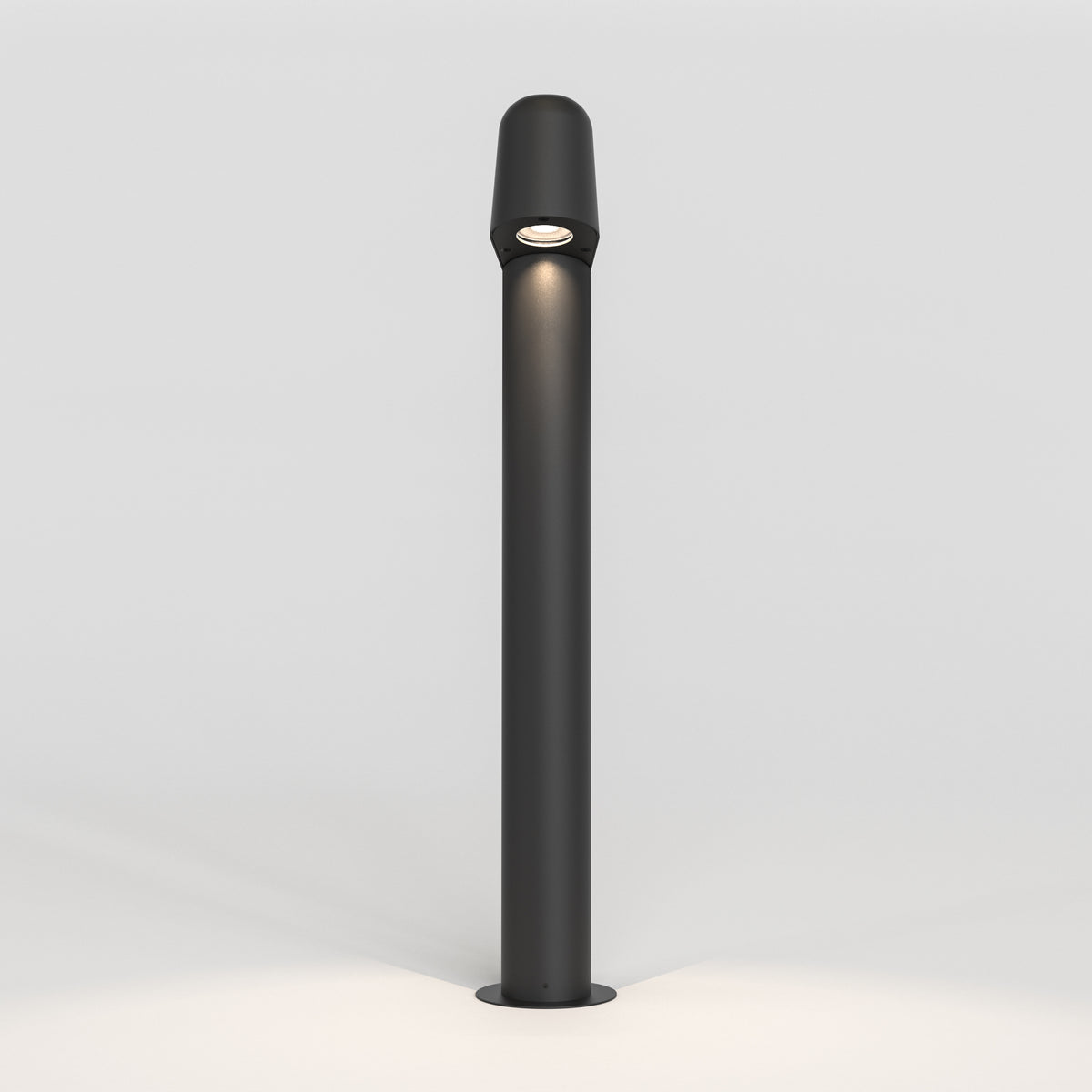 Mast 700 Exterior Bollard in Textured Black