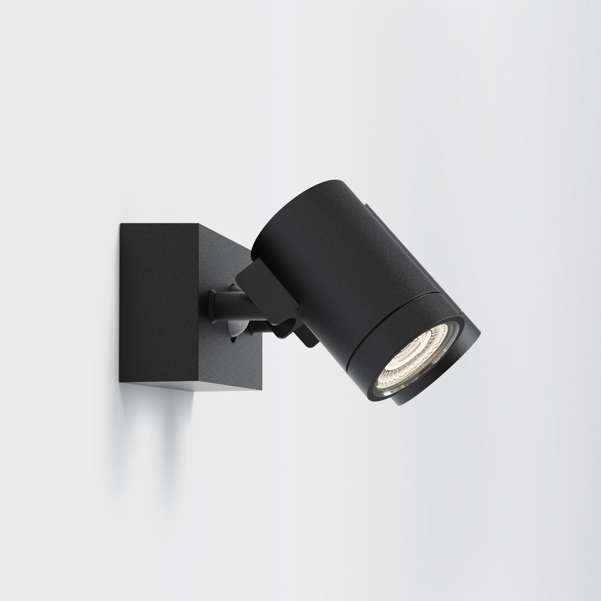 Bayville IP65 Twin LED Spotlight in Textured Black with PIR Sensor