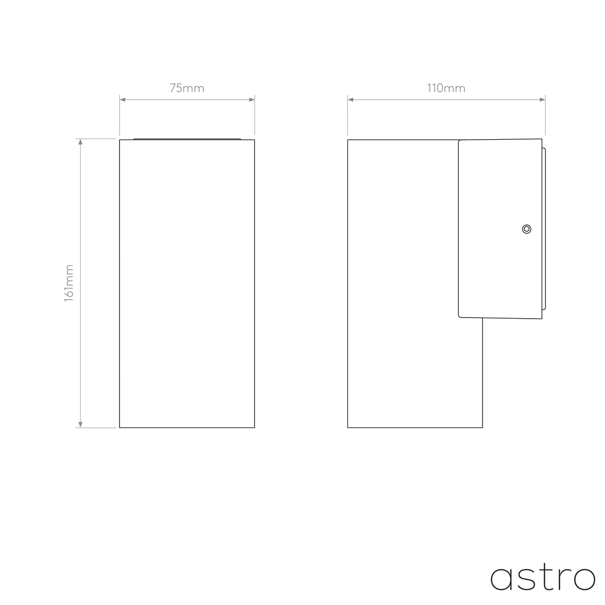 Tallinn Single LED Exterior Wall Light in Anthracite