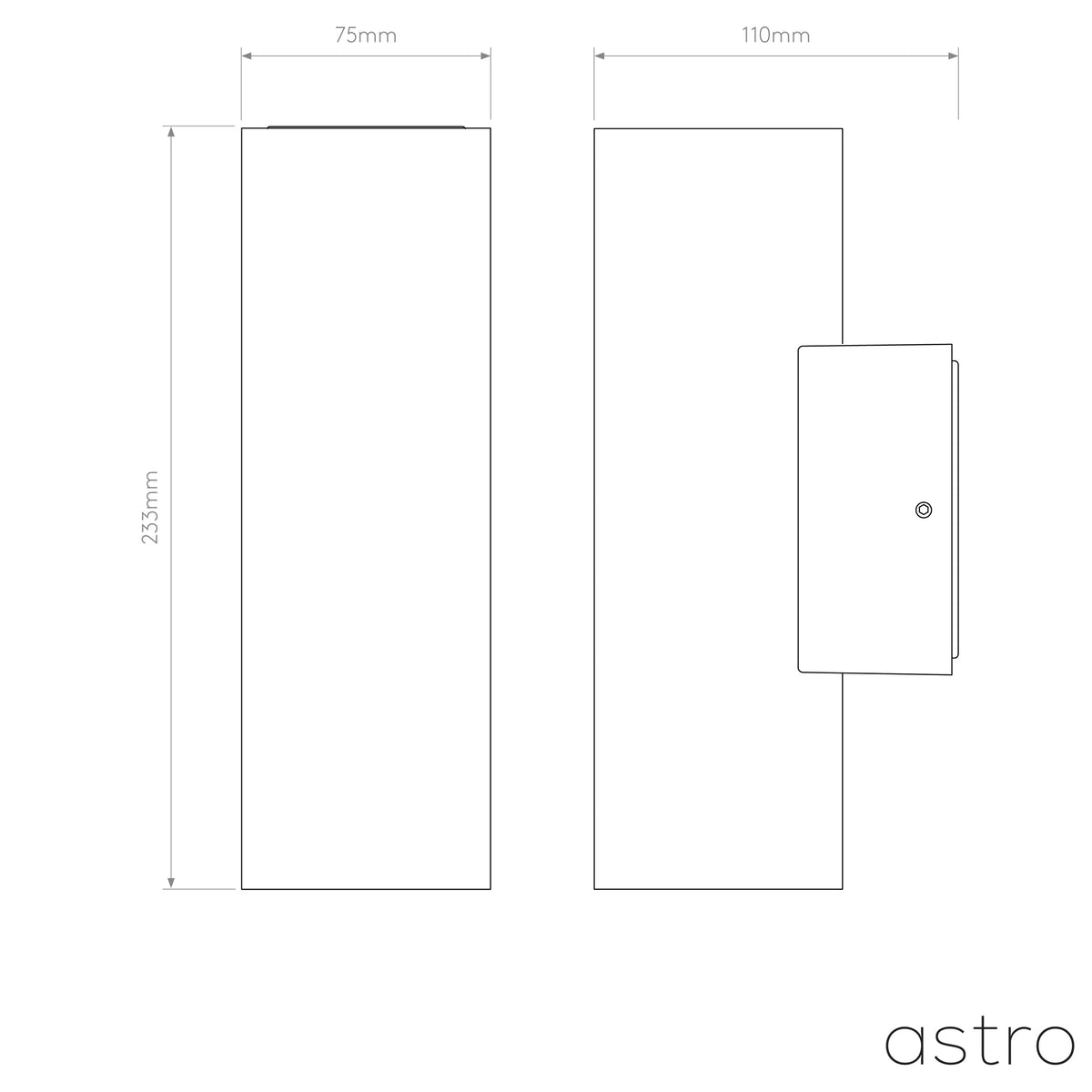 Tallinn Up & Down LED Exterior Wall Light in Anthracite