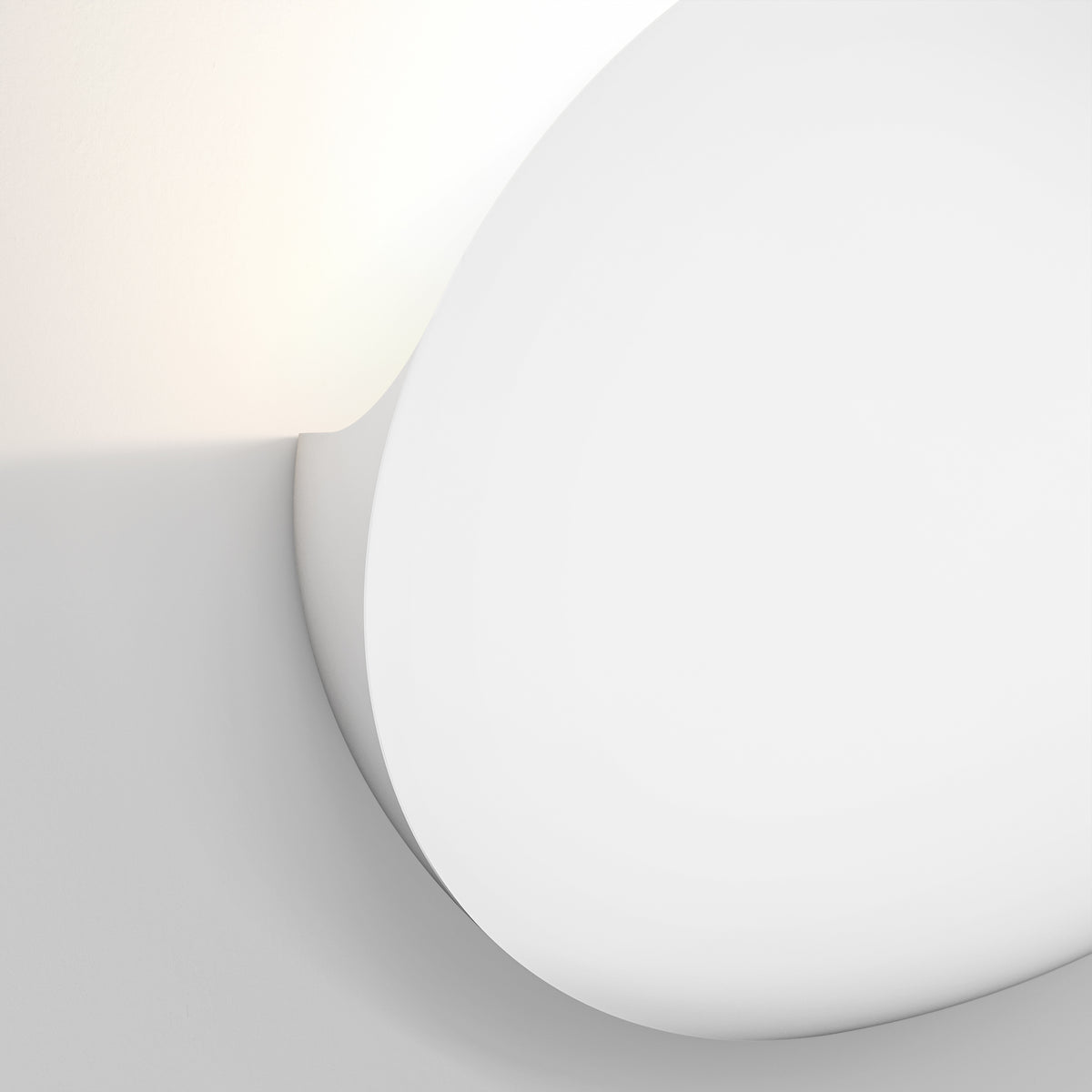 Dawn Wall White Plaster Wall Light