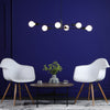 Alana Six Light Pendant in Black