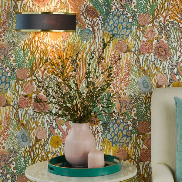 Alvaro Wall Light in Antique Brushed Brass With Navy Blue Velvet Shade
