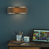 Alvaro Wall Light In Antique Bronze With Pleated Mushroom Shade