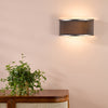 Alvaro Large Wall Light in Antique Bronze With Pleated Mushroom Shade