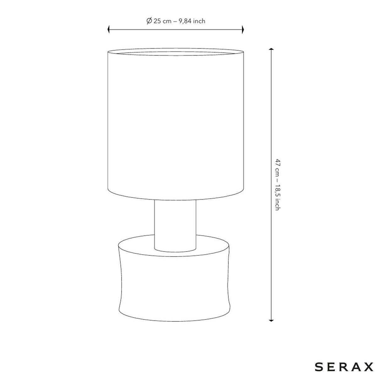 Catherine Stoneware Table Lamp In Matt White