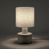 Catherine Stoneware Table Lamp In Matt White
