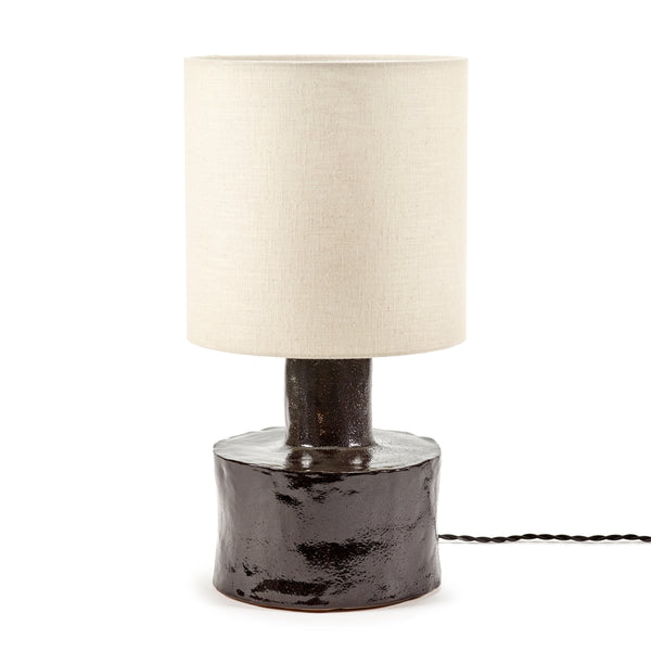 Catherine Stoneware Table Lamp In Black