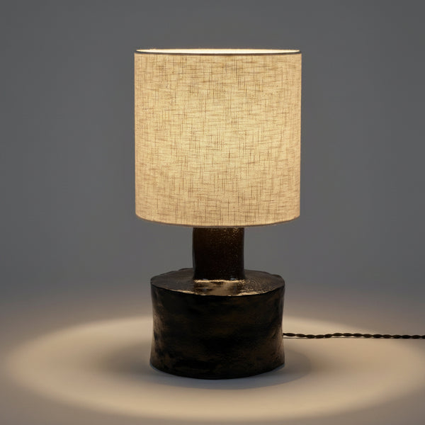 Catherine Stoneware Table Lamp In Black
