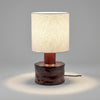 Catherine Stoneware Table Lamp In Red