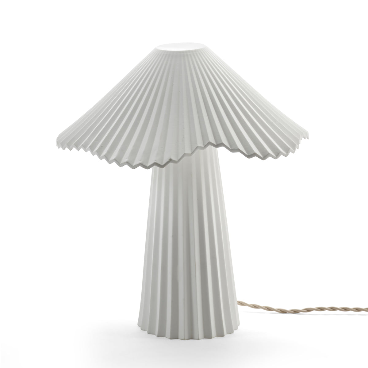 Uala Small Porcelain Table Lamp In White