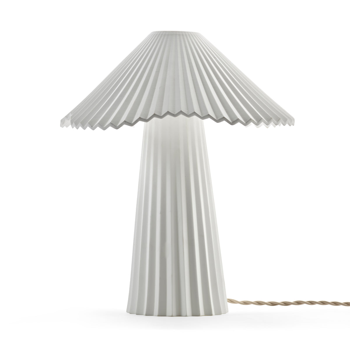 Uala Small Porcelain Table Lamp In White