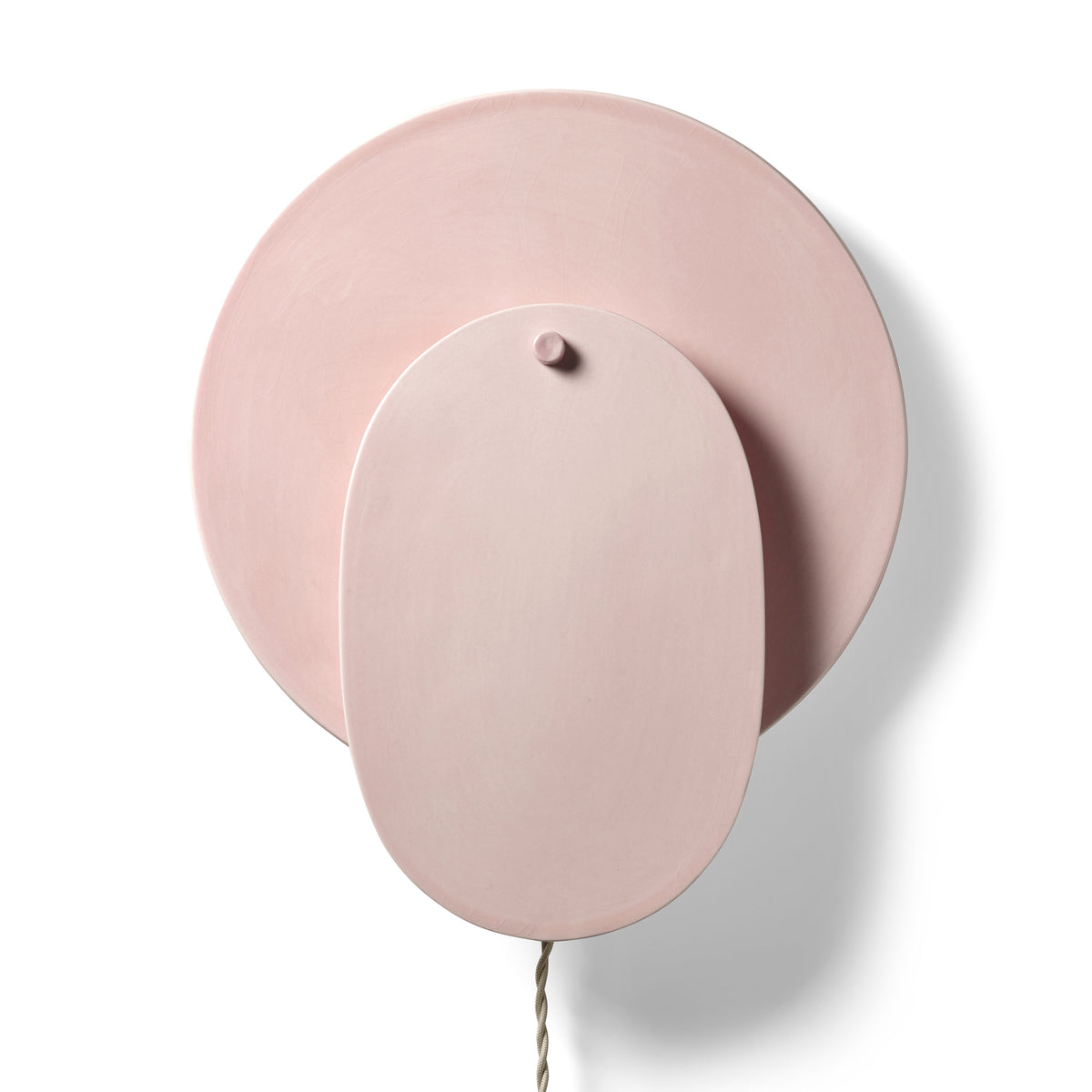 Nebula Ceramic Wall Lamp No.1 in Rose Pink