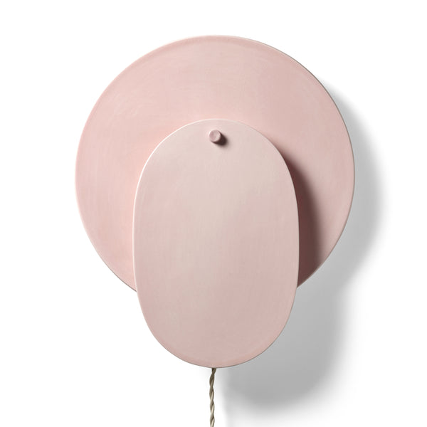 Nebula Ceramic Wall Lamp No.1 in Rose Pink