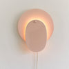 Nebula Ceramic Wall Lamp No.1 in Rose Pink