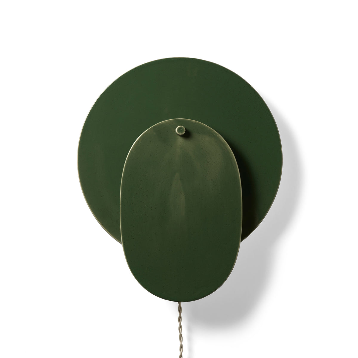 Nebula Ceramic Wall Lamp No.1 in Dark Green