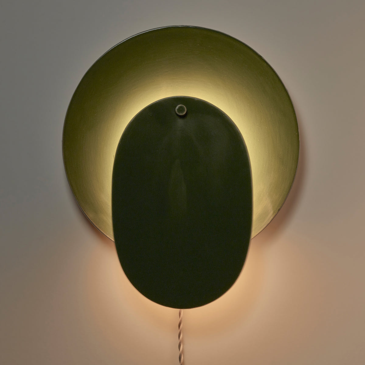Nebula Ceramic Wall Lamp No.1 in Dark Green