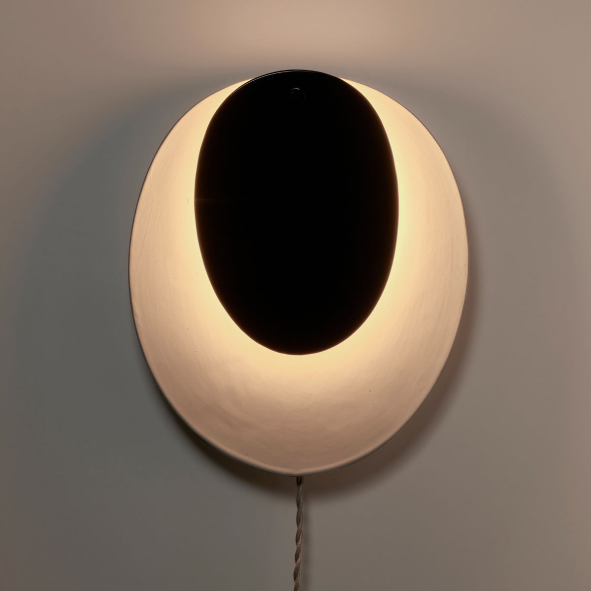 Nebula Ceramic Wall Lamp No.2 in Black & White