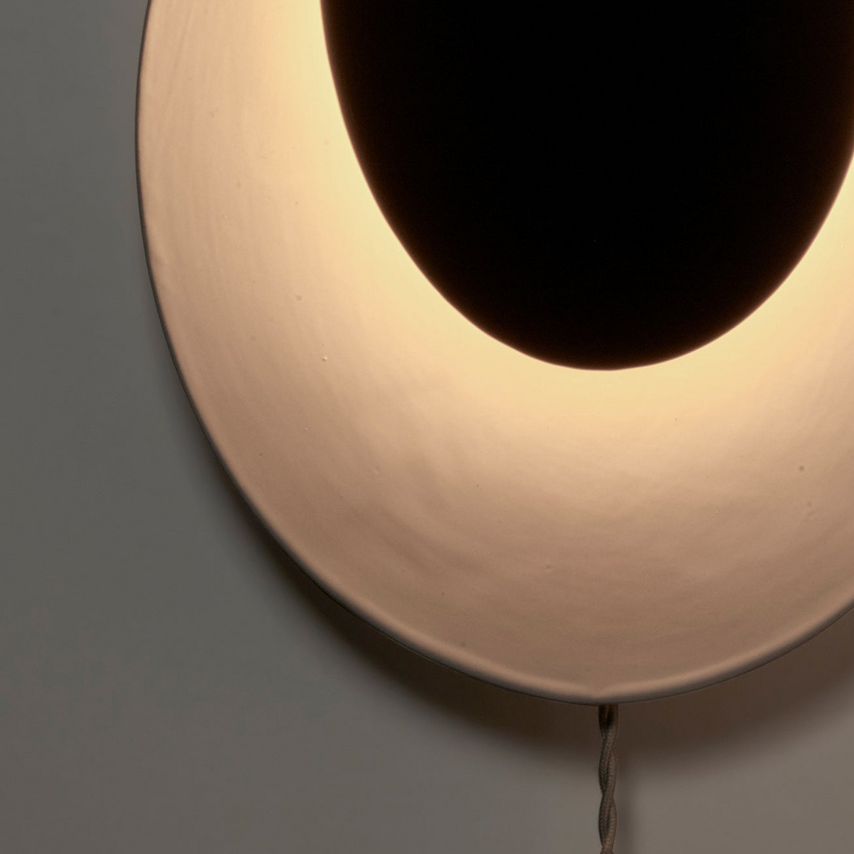 Nebula Ceramic Wall Lamp No.2 in Black & White