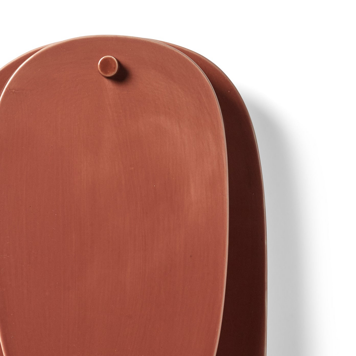 Nebula Ceramic Wall Lamp No.4 in Bordeaux Red