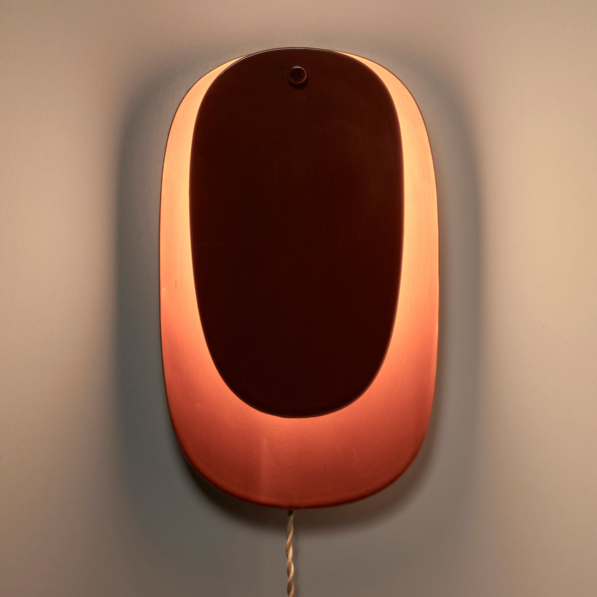 Nebula Ceramic Wall Lamp No.4 in Bordeaux Red