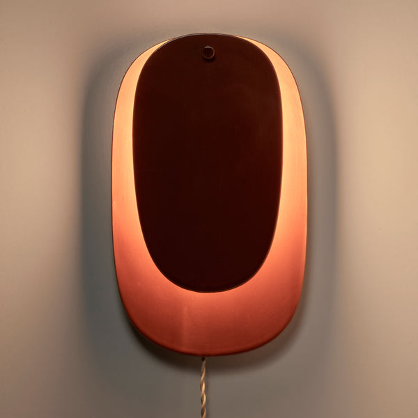 Nebula Ceramic Wall Lamp No.4 in Bordeaux Red