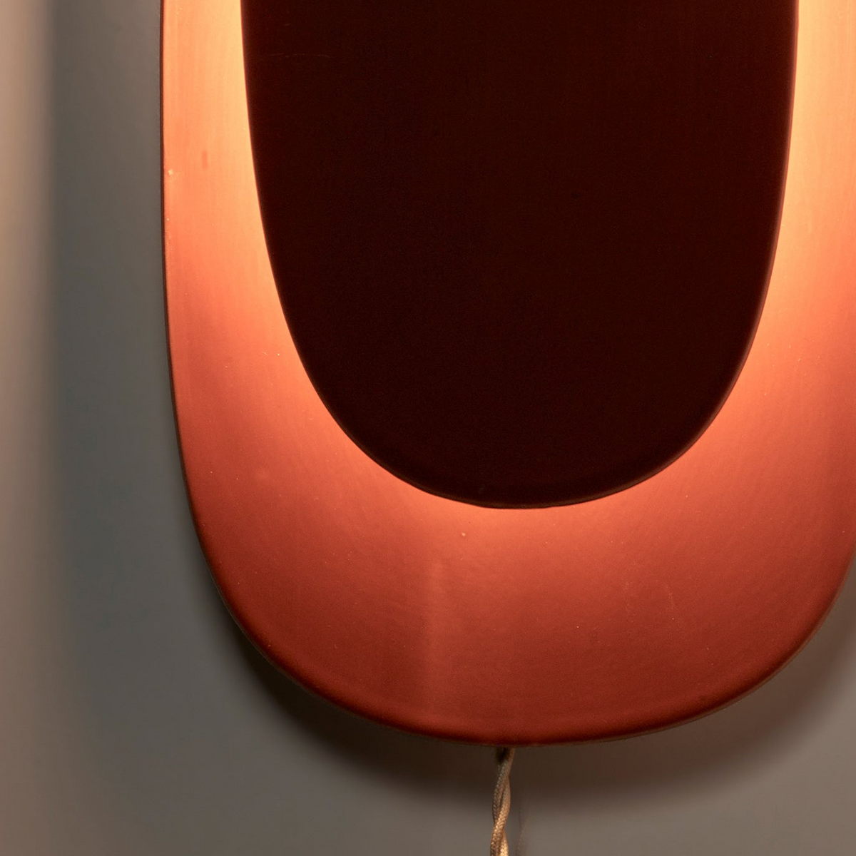 Nebula Ceramic Wall Lamp No.4 in Bordeaux Red