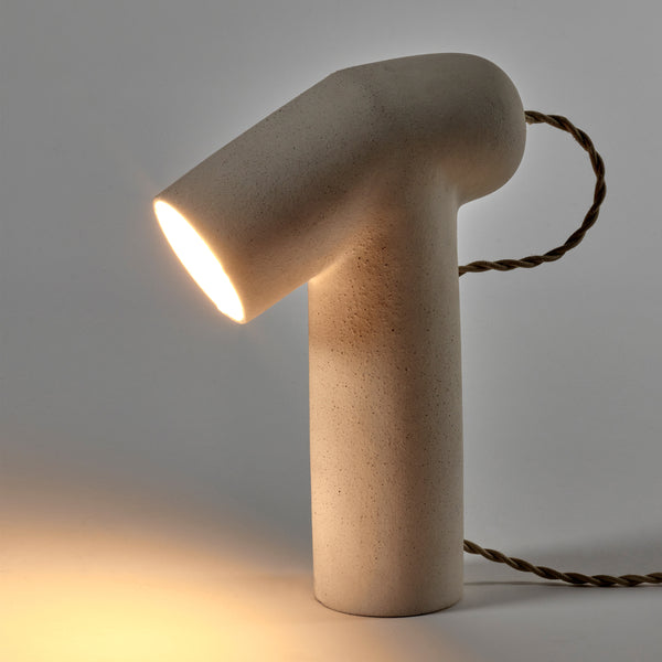 Maia Ceramic Table Lamp In Beige