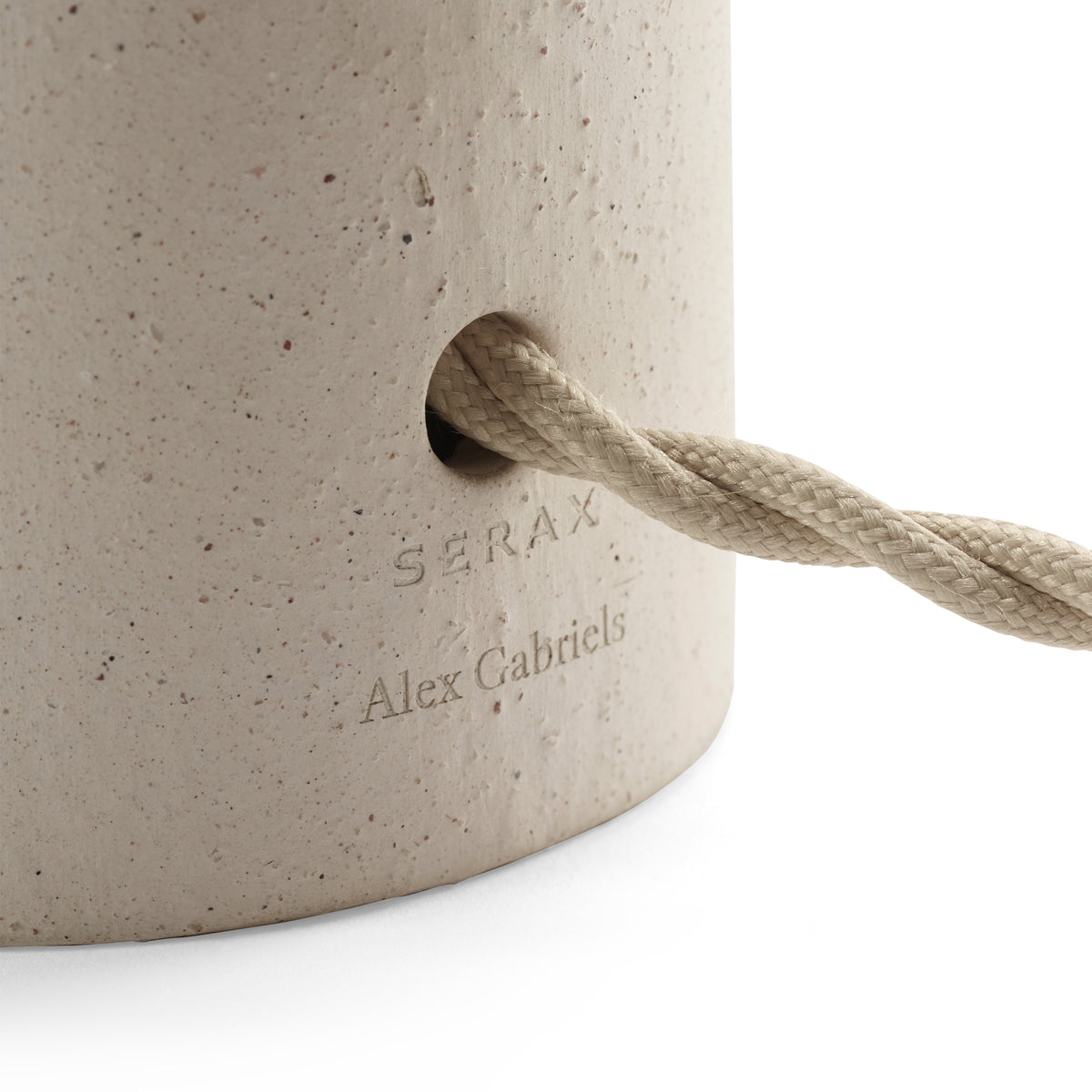 Maia Ceramic Table Lamp In Beige