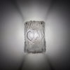 Oak Small Glass Wall Lamp No.1 in White