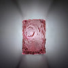 Oak Small Glass Wall Lamp No.1 in Pink