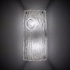 Oak Medium Glass Wall Lamp No.2 in White