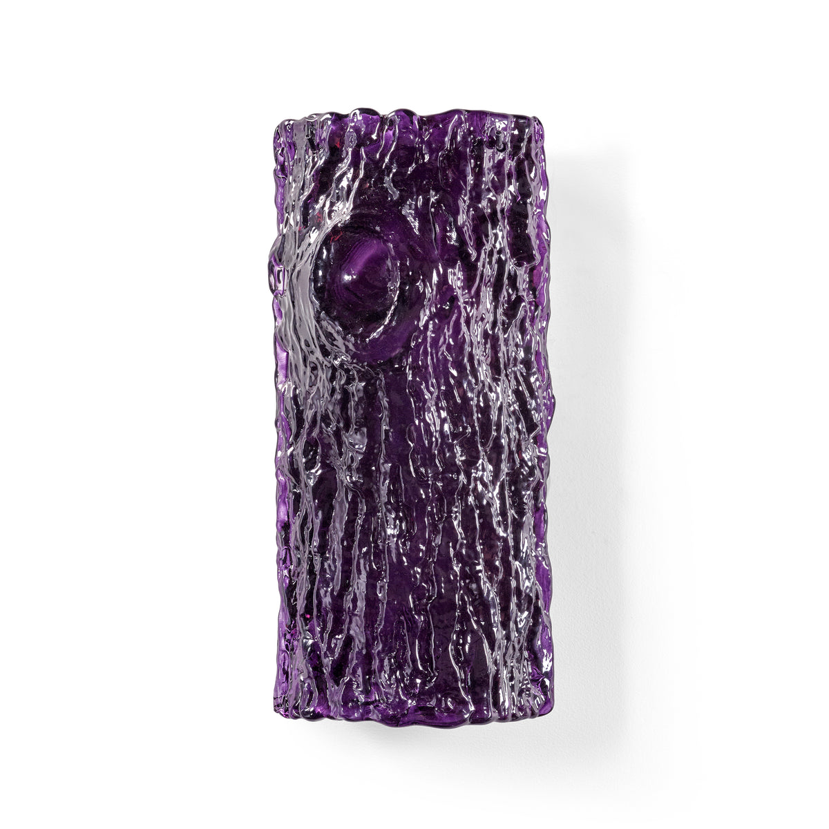 Oak Medium Glass Wall Lamp No.2 in Purple