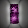 Oak Medium Glass Wall Lamp No.2 in Purple
