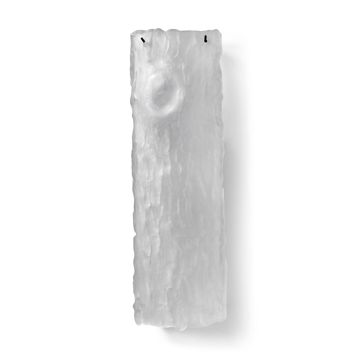 Oak Large Glass Wall Lamp No.3 in White