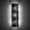 Oak Large Glass Wall Lamp No.3 in Black