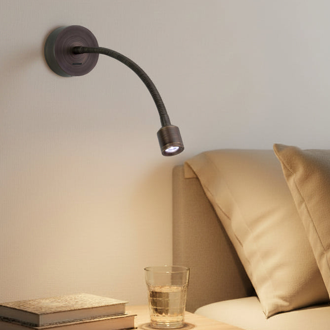 Fosso Switched LED Reading Wall Light