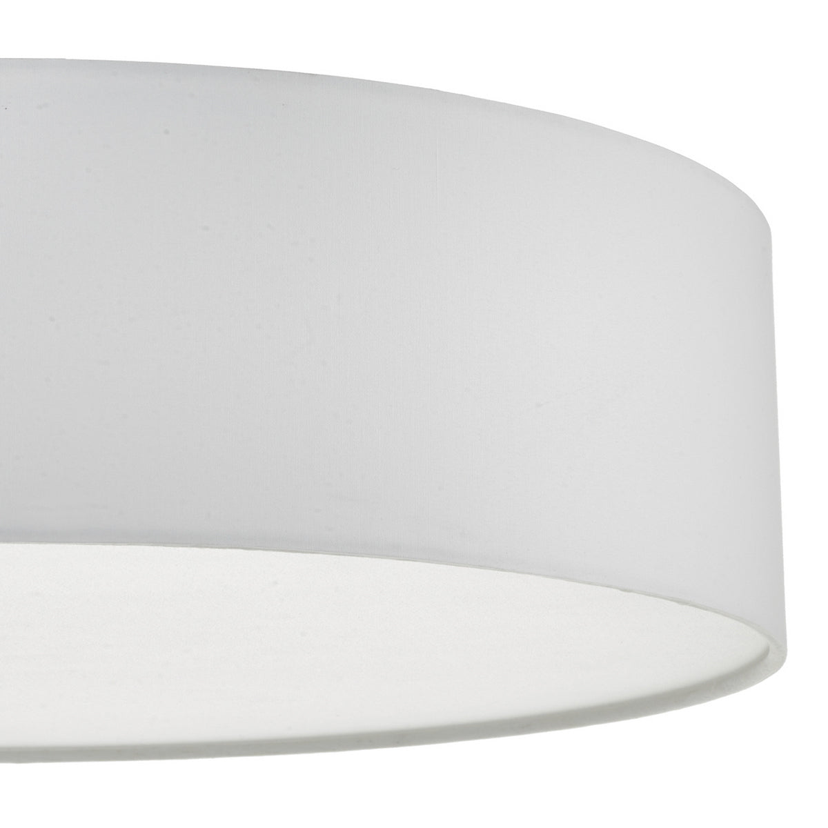 Cierro Medium Semi-Flush Ceiling Light In Ivory With Frosted Diffuser