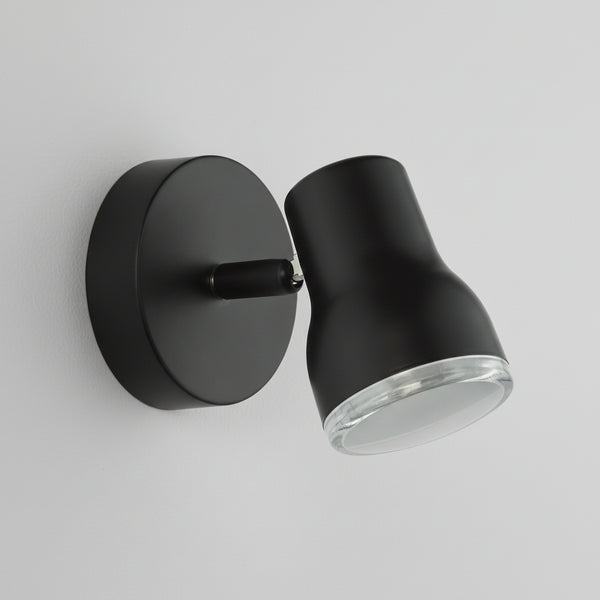Clint IP44 Adjustable Bathroom Spotlight In Matt Black