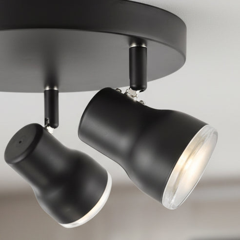 Clint Triple Lamp IP44 Adjustable Bathroom Spotlight In Matt Black