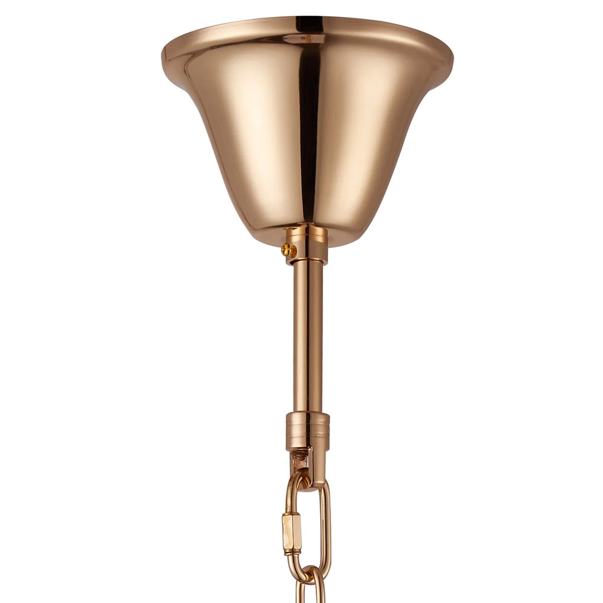 Velator 610mm Tall Pendant in French Gold with Clear Crystal Glass