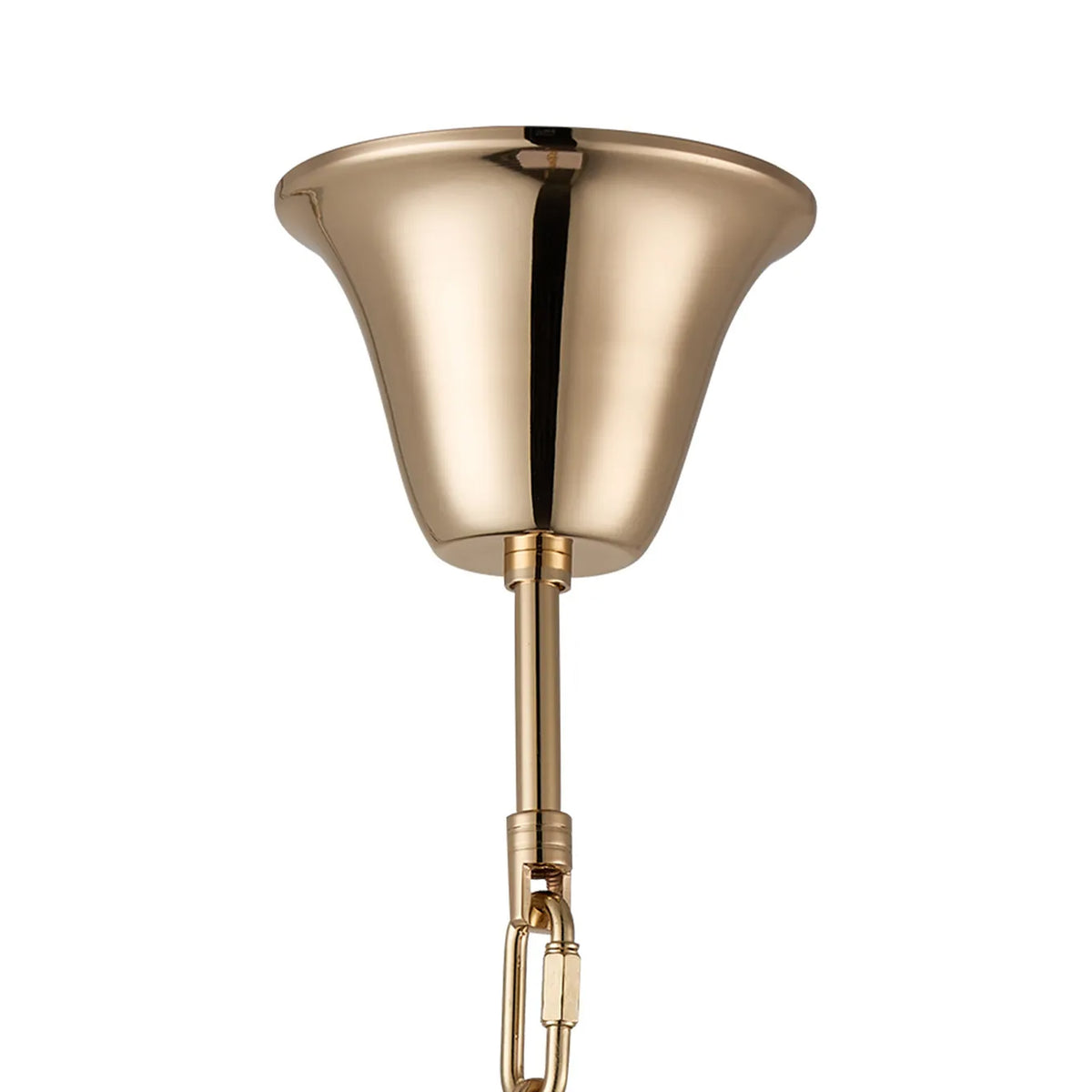 Velator 810mm Tall Pendant in French Gold with Smoked Crystal Glass
