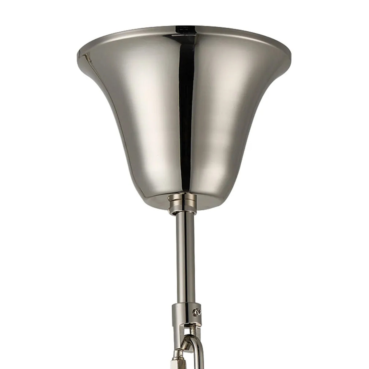 Velator 810mm Tall Pendant in Polished Nickel with Clear Crystal Glass