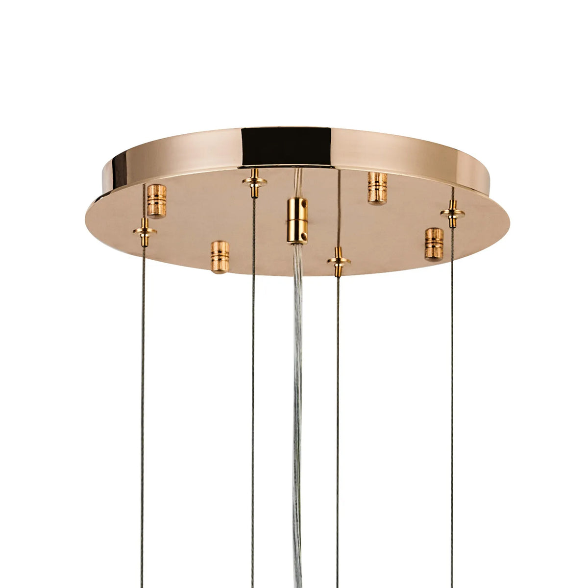 Velator 810mm Pendant in French Gold with Champagne Crystal Glass