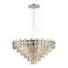 Velator 810mm Pendant in Polished Nickel with Champagne Crystal Glass