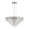 Velator 810mm Pendant in Polished Nickel with Clear Crystal Glass