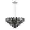 Velator 810mm Pendant in Polished Nickel with Smoked Crystal Glass