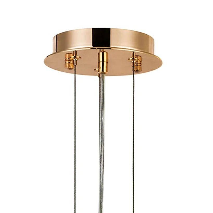 Velator 410mm Pendant in French Gold with Champagne Crystal Glass