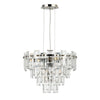 Velator 410mm Pendant in Polished Nickel with Clear Crystal Glass
